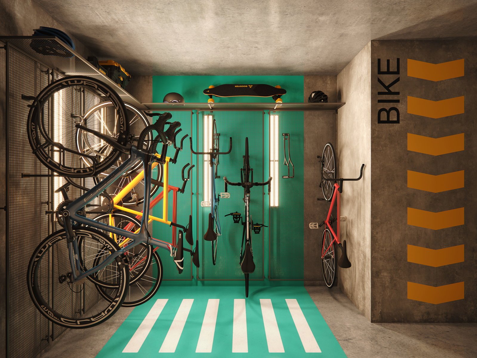aplat-realsec-eagle-beach-bicicletario-01 Apartamento no Residencial Eagle Beach em Balneário Piçarras (SC) | REALSEC
