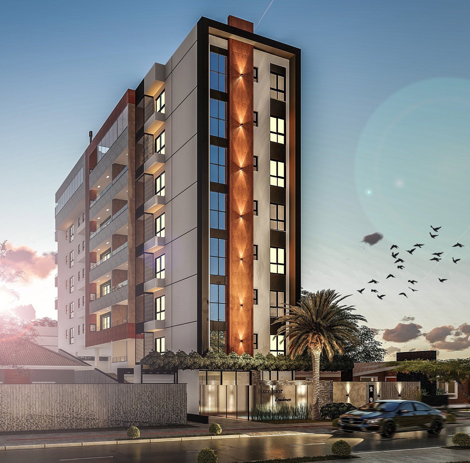 aplat-scelta-excelsior-fachada-01 Apartamento no Excelsior Residence em Joinville (SC) | SCELTA