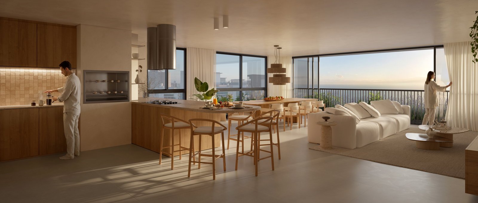 aplat-tauf-nuar-living-01 Apartamento no Nuar Residence em Balneário Piçarras (SC) | TAUF