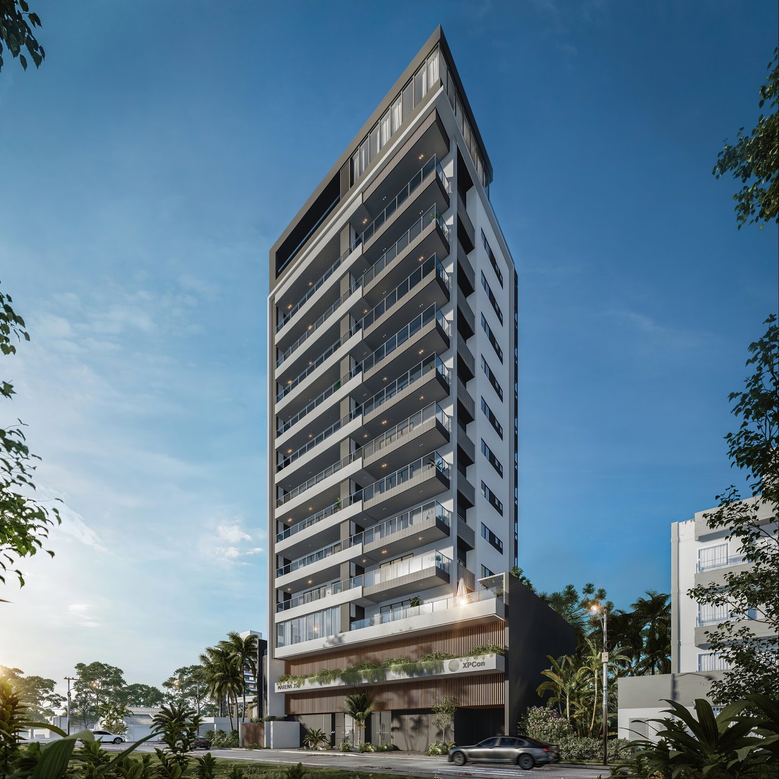 aplat-xpcon-marena-fachada-01 Apartamento no Residencial Marena em Balneário Piçarras (SC) | XPCON
