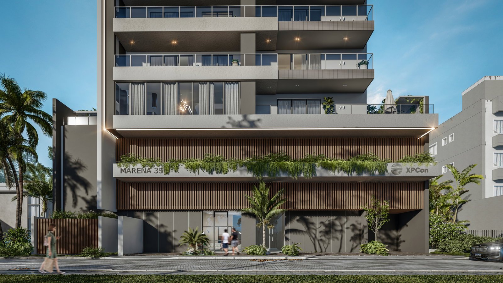aplat-xpcon-marena-fachada-02 Apartamento no Residencial Marena em Balneário Piçarras (SC) | XPCON