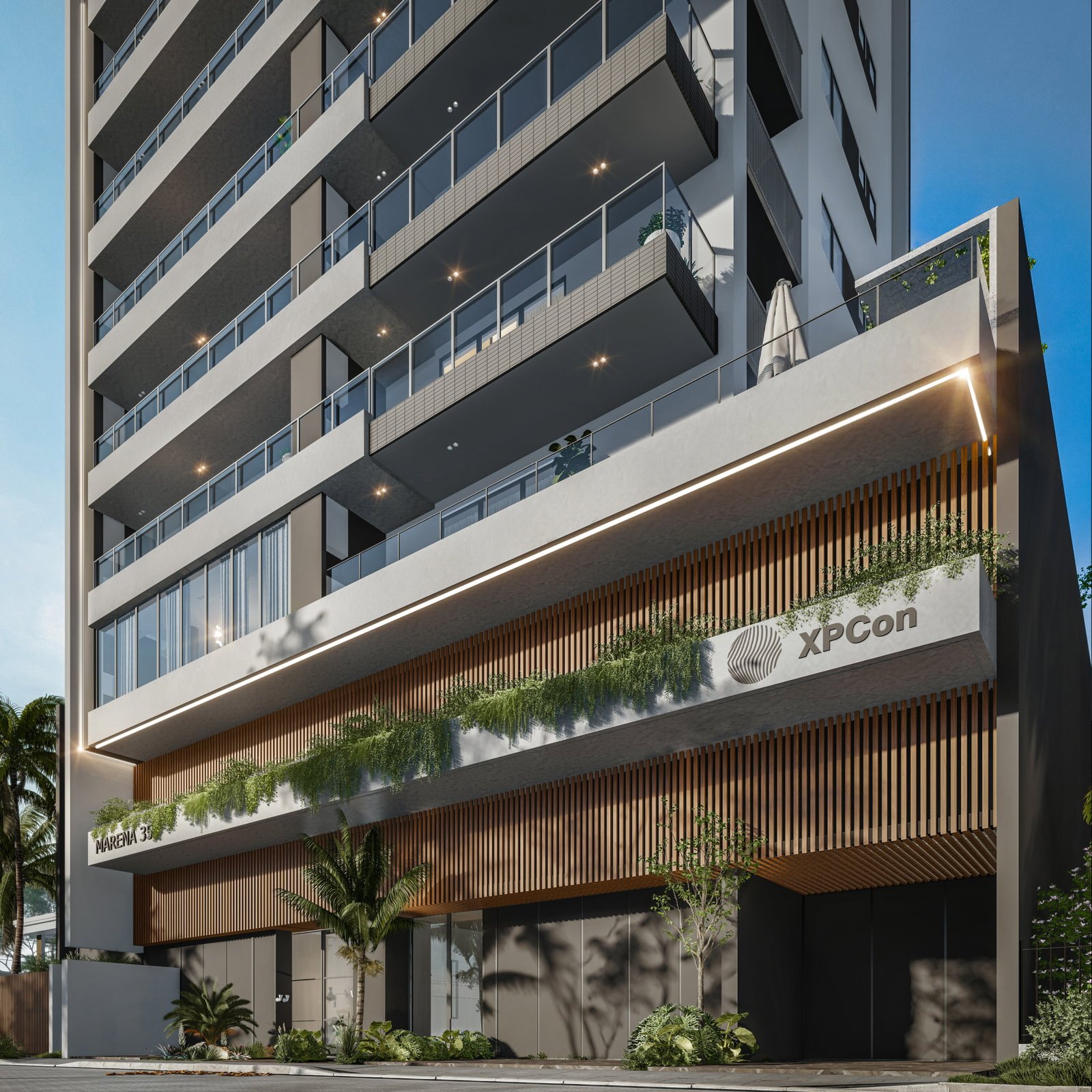 aplat-xpcon-marena-fachada-03 Apartamento no Residencial Marena em Balneário Piçarras (SC) | XPCON