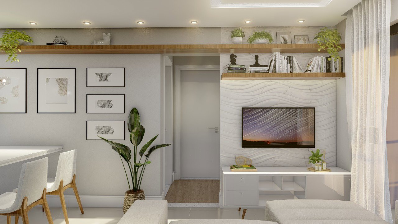 dg-ametista-living-06 Apartamento no Residencial Ametista em Blumenau (SC) | DG