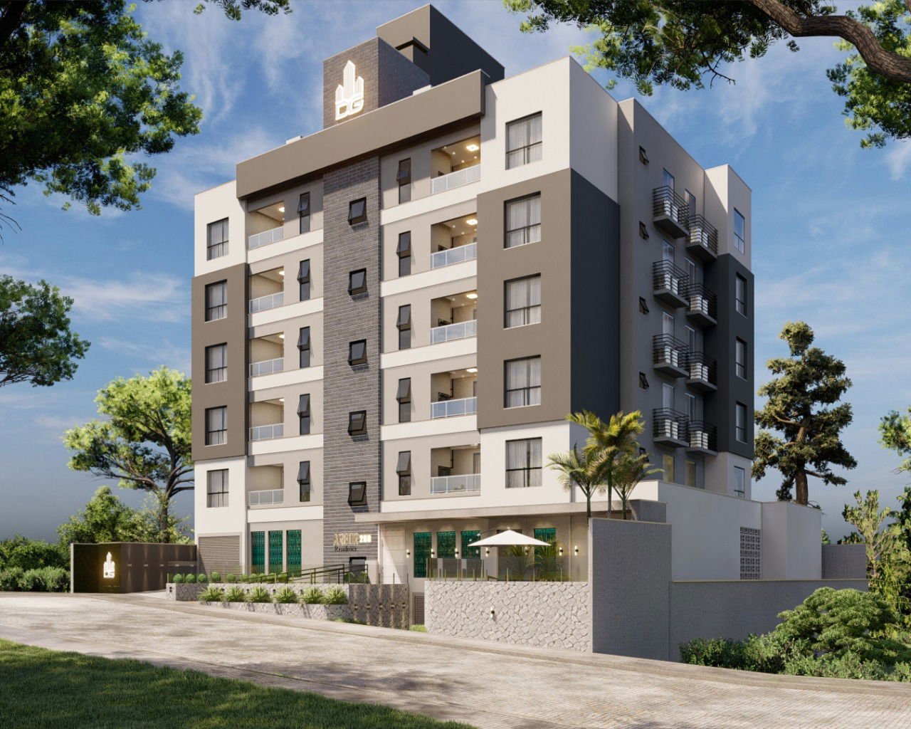 dg-arbor-fachada-01 Apartamento no Residencial Arbor em Blumenau (SC) | DG