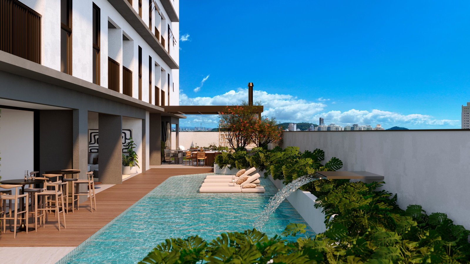 ejm-skyline-piscina-01 Apartamento no Skyline Living em Penha (SC) | EJM