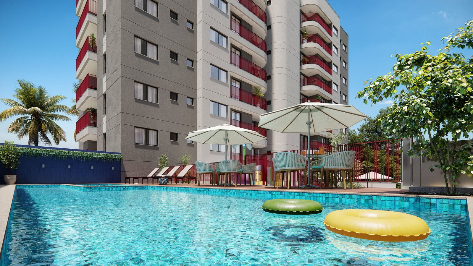 hr-sul-maldivas-piscina-01 Apartamento no Residencial Maldivas em Blumenau (SC) | HR SUL