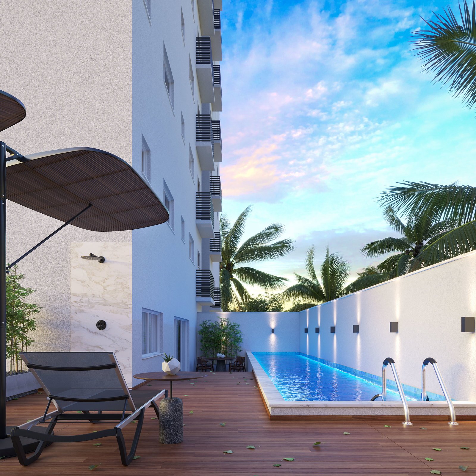 hr-sul-malta-piscina-01 Apartamento no Residencial Malta em Penha (SC) | HR SUL