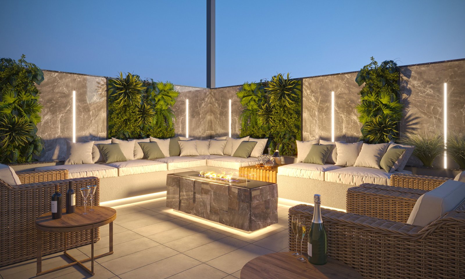 premier-golde-green-fireplace-01 Apartamento no Golden Green Residence em Penha (SC) | PREMIER