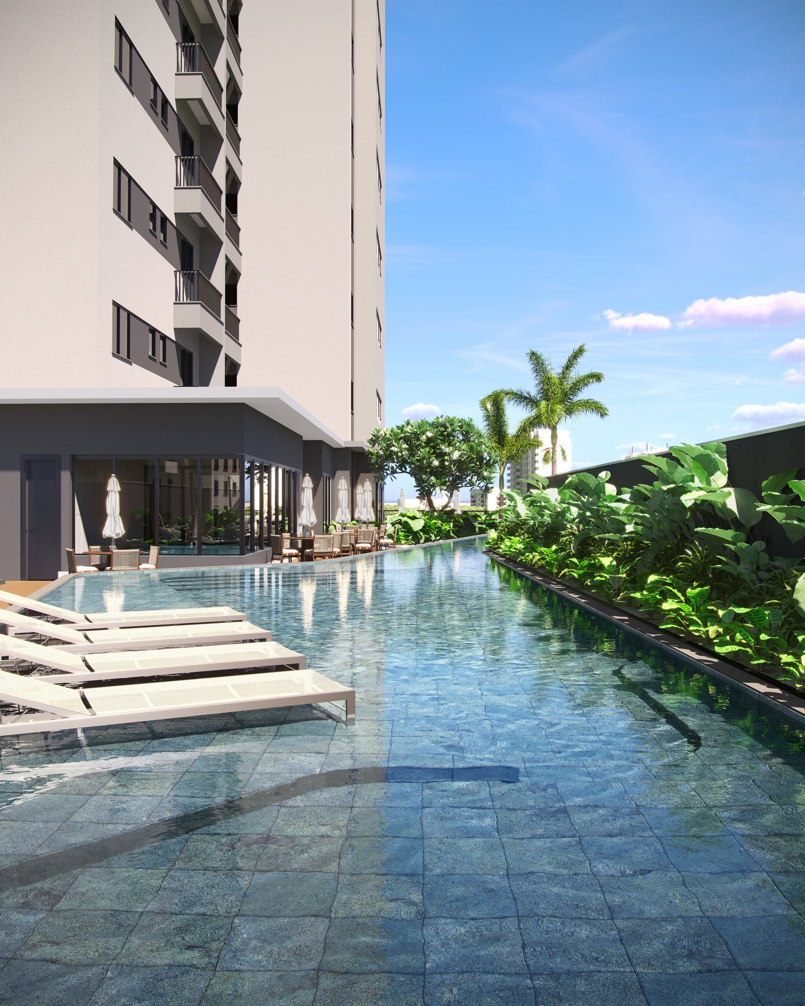 sbj-ilha-cozumel-piscina-02 Apartamento no Ilha de Cozumel em Itajaí (SC) | SBJ