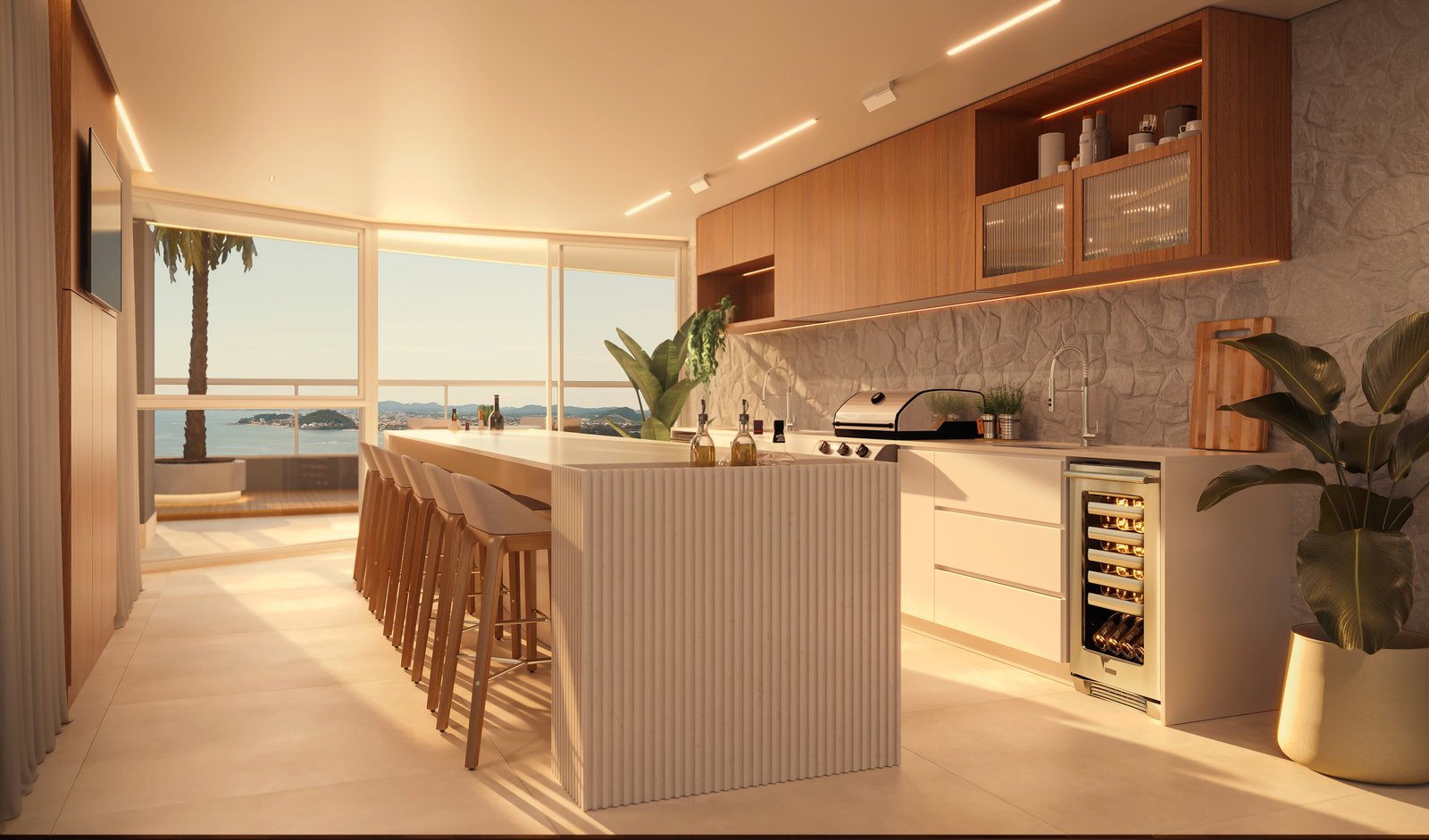 torresani-marine-lounge-gourmet-01 Apartamento no Marine Orla Residence em Barra Velha (SC) | TORRESANI