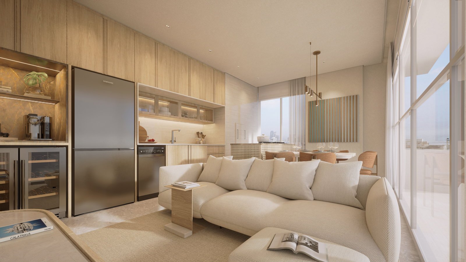 torresani-tauri-living-05 Apartamento no Tuari em Porto Belo (SC) | SCELTA