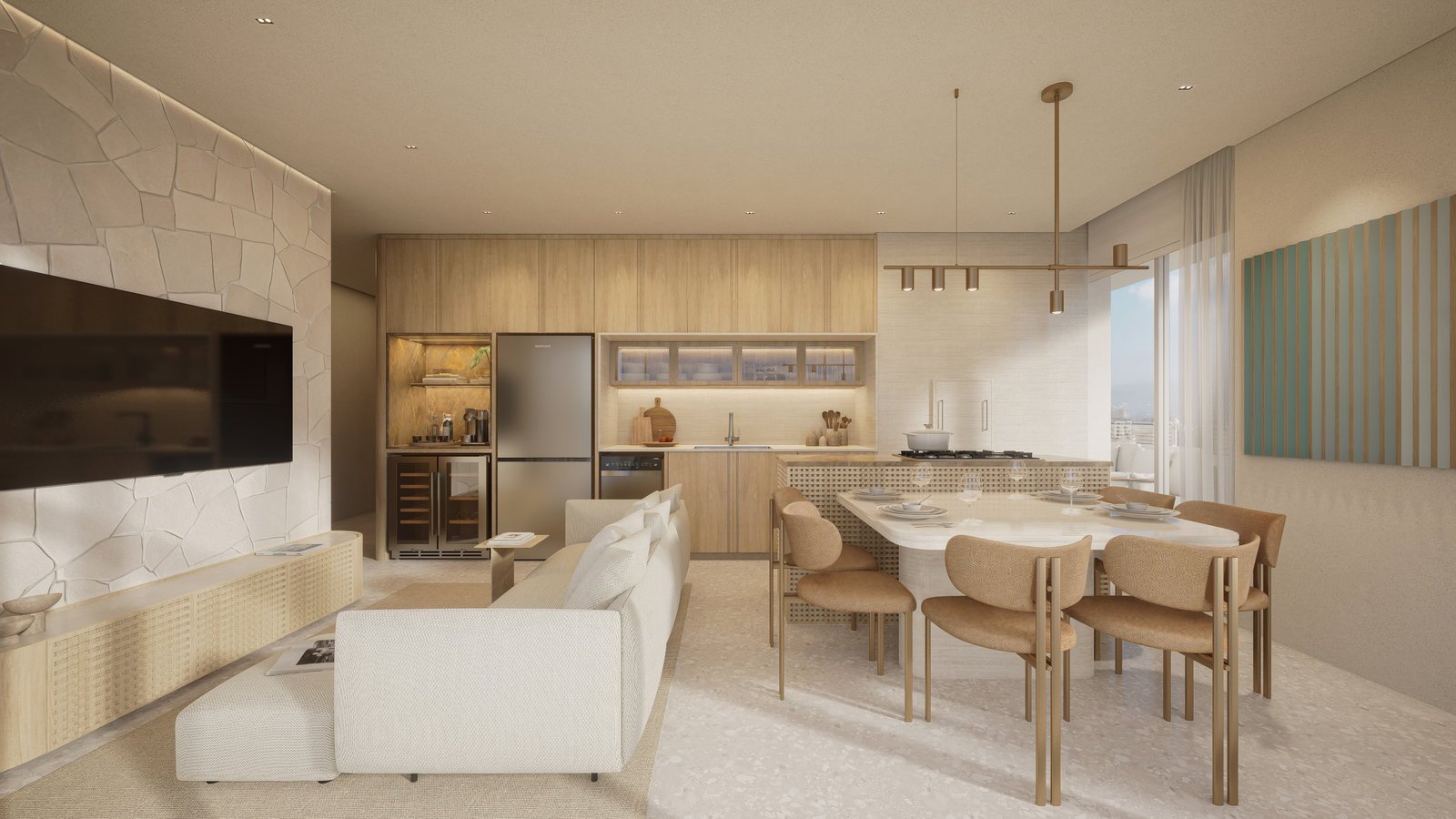 torresani-tauri-living-06 Apartamento no Tuari em Porto Belo (SC) | SCELTA