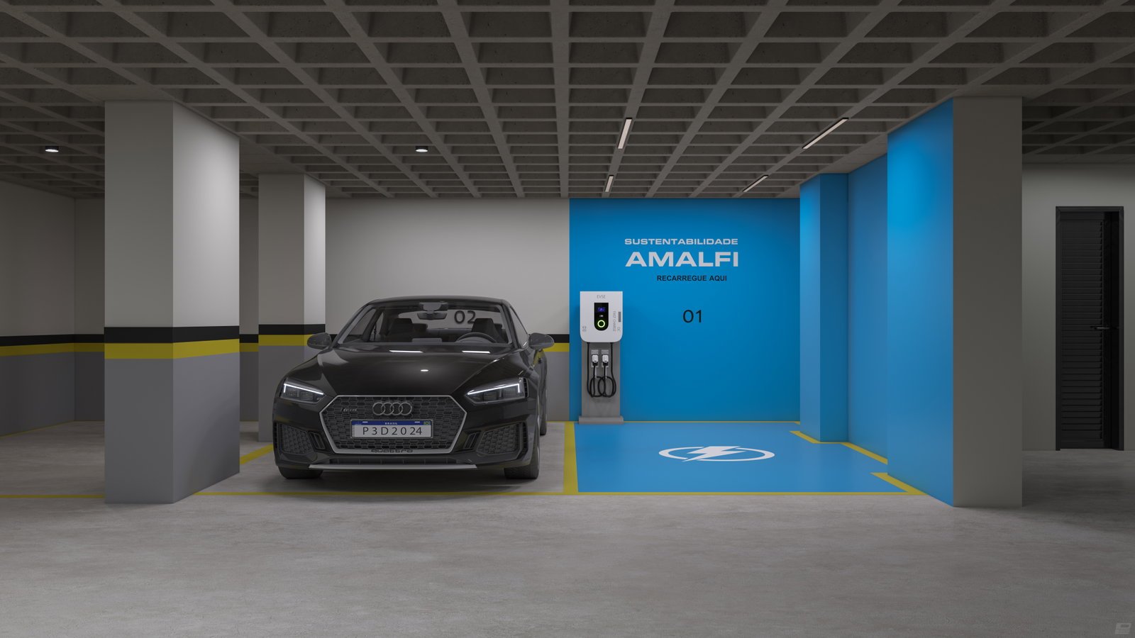 aplat-amalfi-tramonti-garagem-01 Apartamento no Tramonti Residenza em Itajaí (SC) | AMALFI