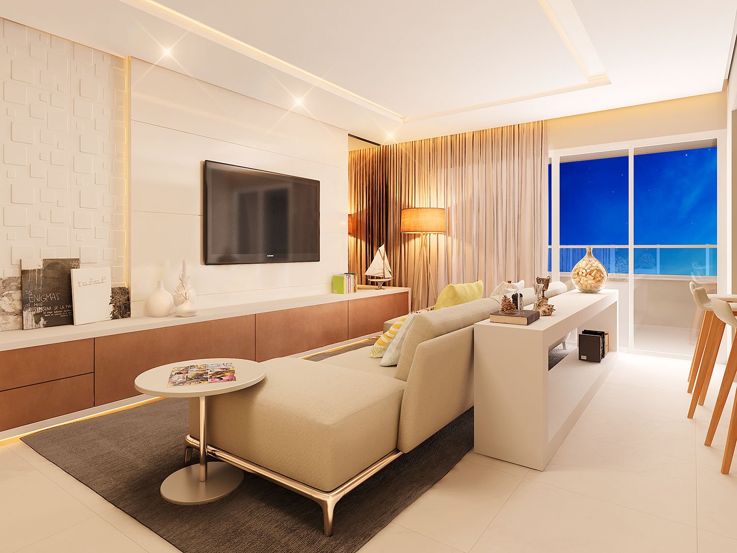aplat-cesca-monaco-living-02 Apartamento no Edifício Monaco Residence em Navegantes (SC) | CESCA
