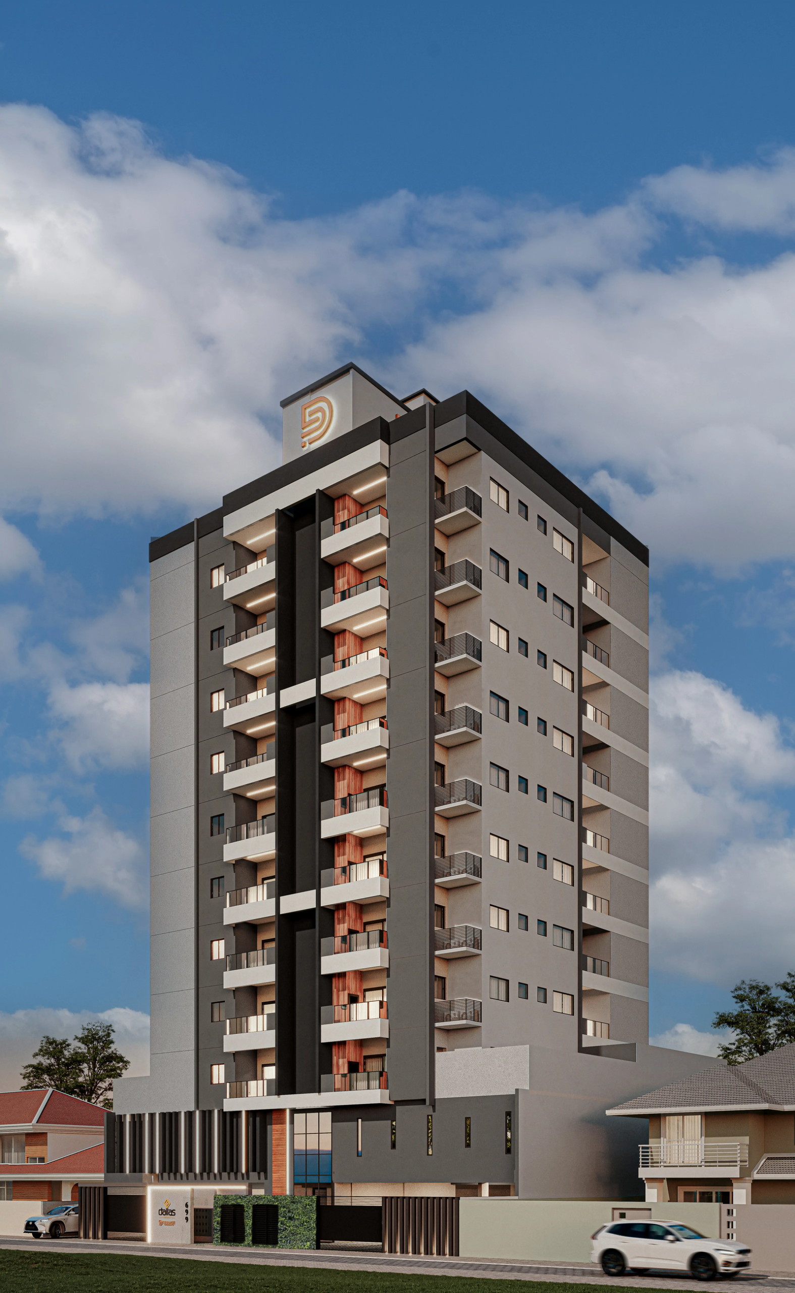 aplat-dinamize-dallas-fachada-02 Apartamento no Dallas Residence em Navegantes (SC) | DINAMIZE
