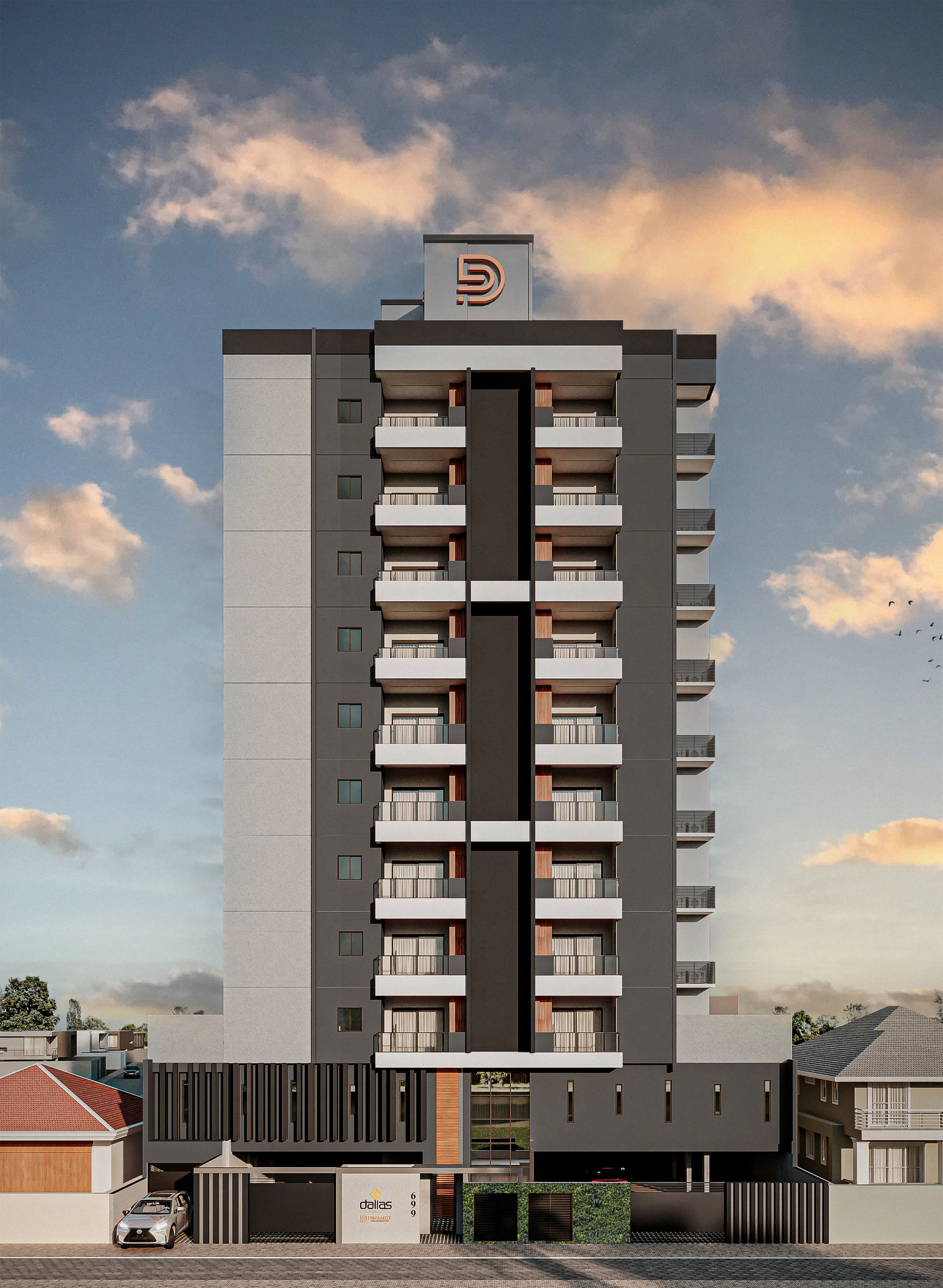 aplat-dinamize-dallas-fachada-03 Apartamento no Dallas Residence em Navegantes (SC) | DINAMIZE