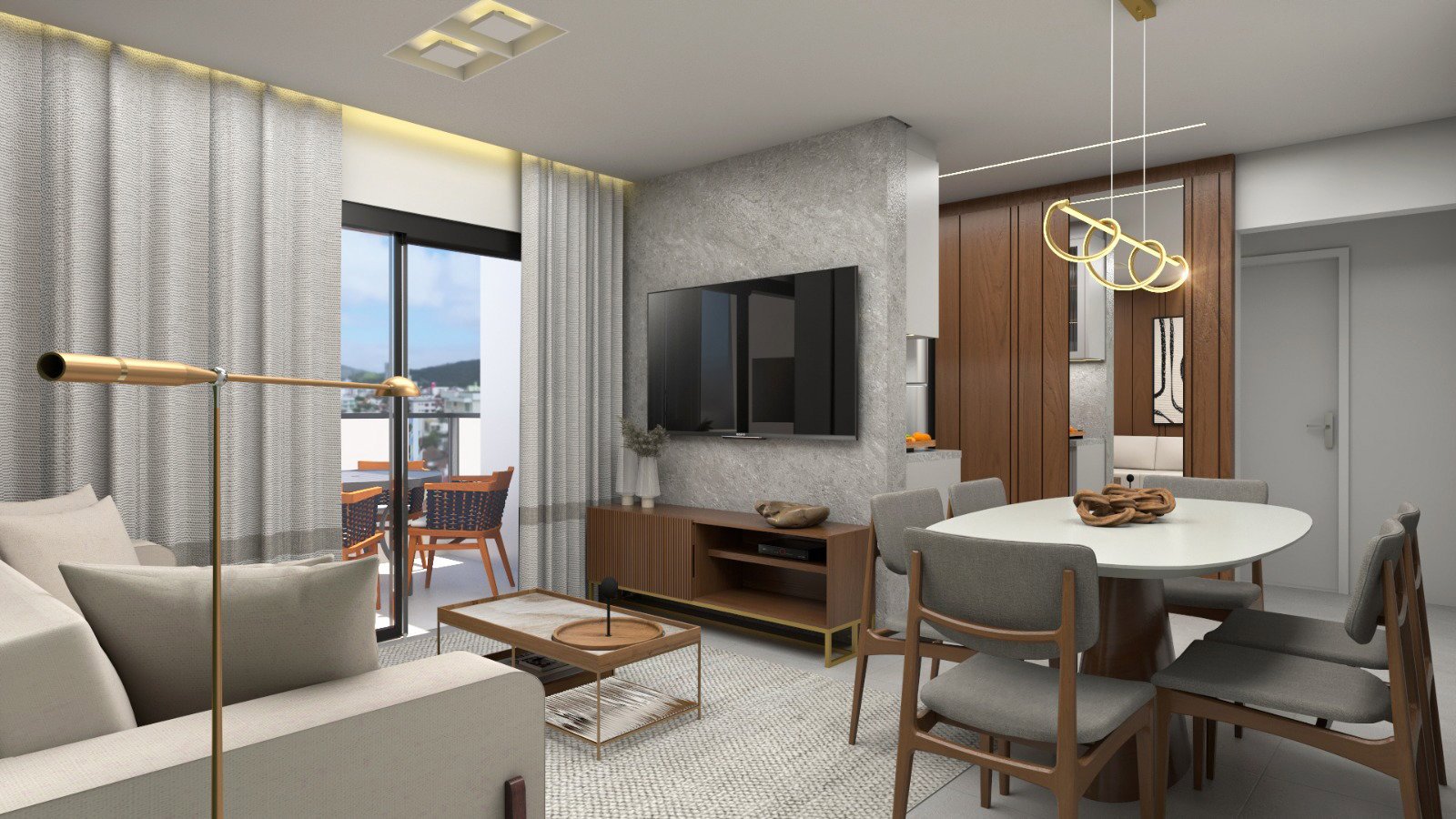 aplat-dinamize-dallas-living-03 Apartamento no Dallas Residence em Navegantes (SC) | DINAMIZE
