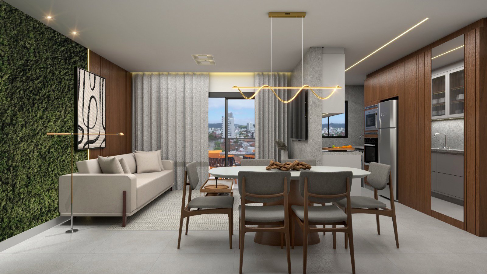 aplat-dinamize-dallas-living-04 Apartamento no Dallas Residence em Navegantes (SC) | DINAMIZE