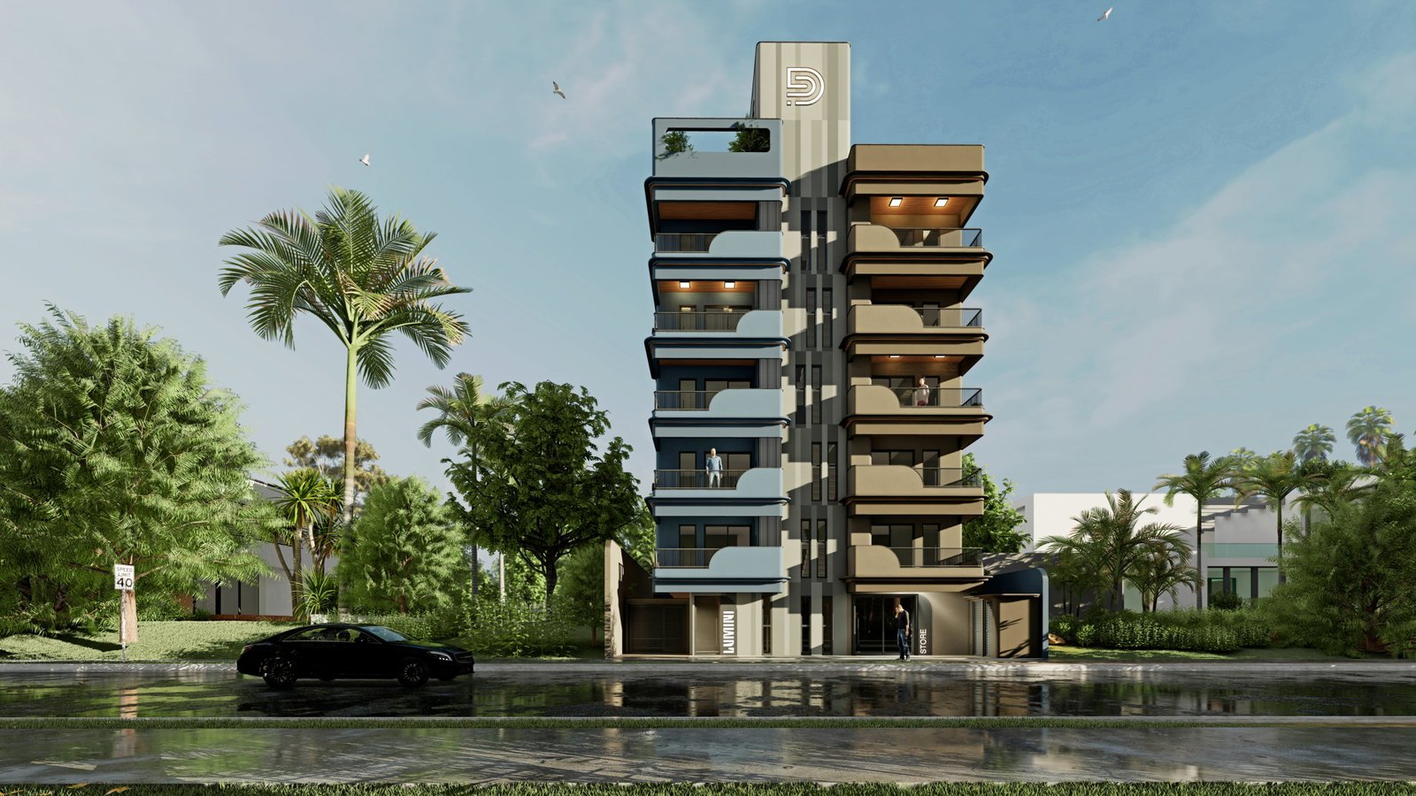 aplat-dinamize-lumini-fachada-01 Apartamento no Lumini Residence em Navegantes (SC) | DINAMIZE