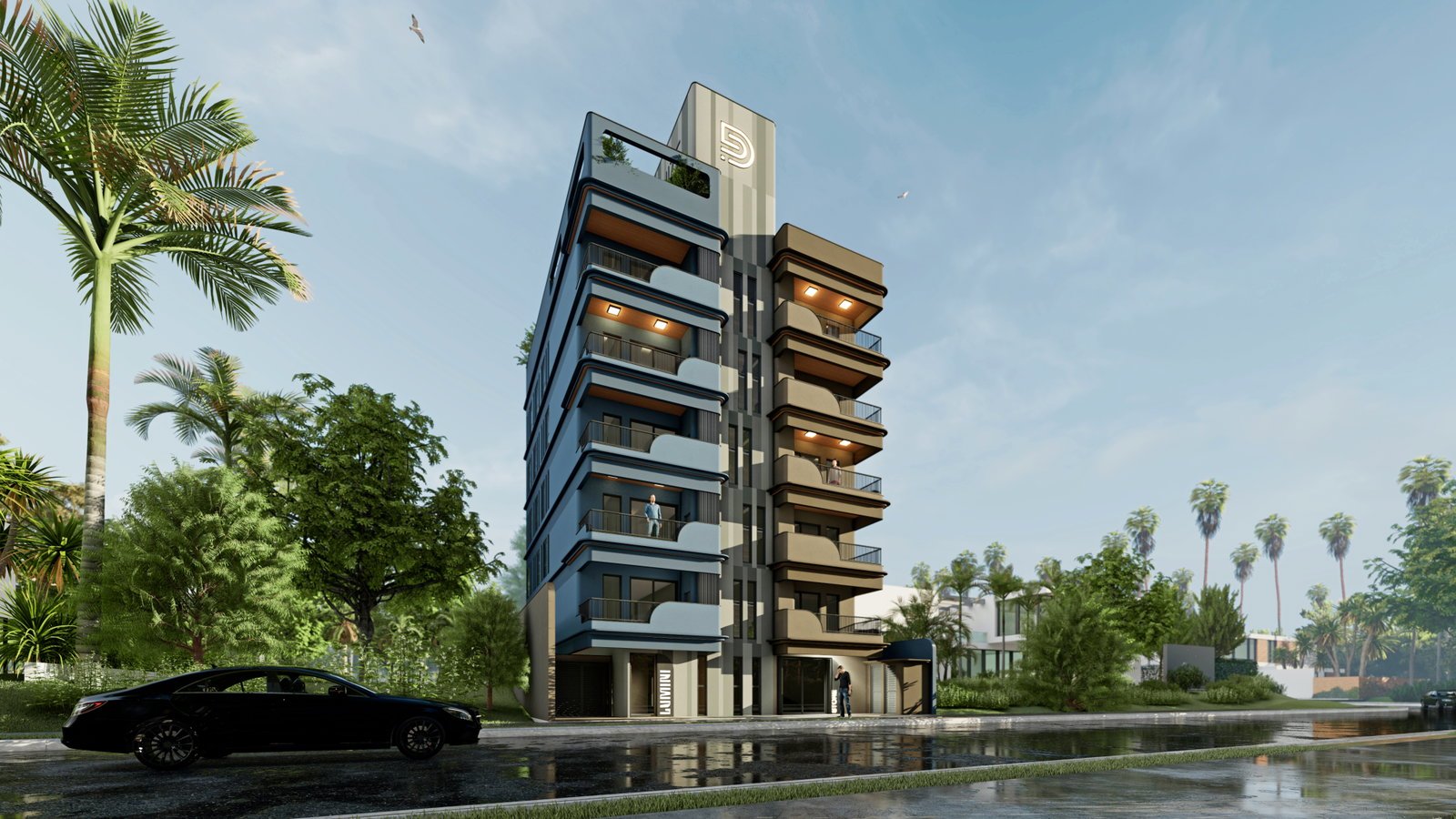aplat-dinamize-lumini-fachada-02 Apartamento no Lumini Residence em Navegantes (SC) | DINAMIZE