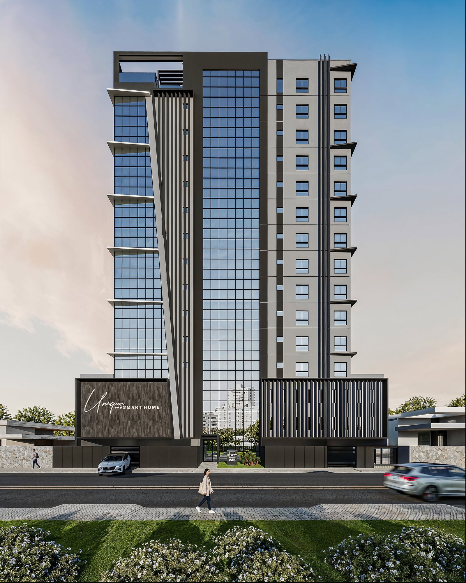 aplat-efc-unique-fachada-01 Apartamento no Unique Smart Home em Navegantes (SC) | EFC