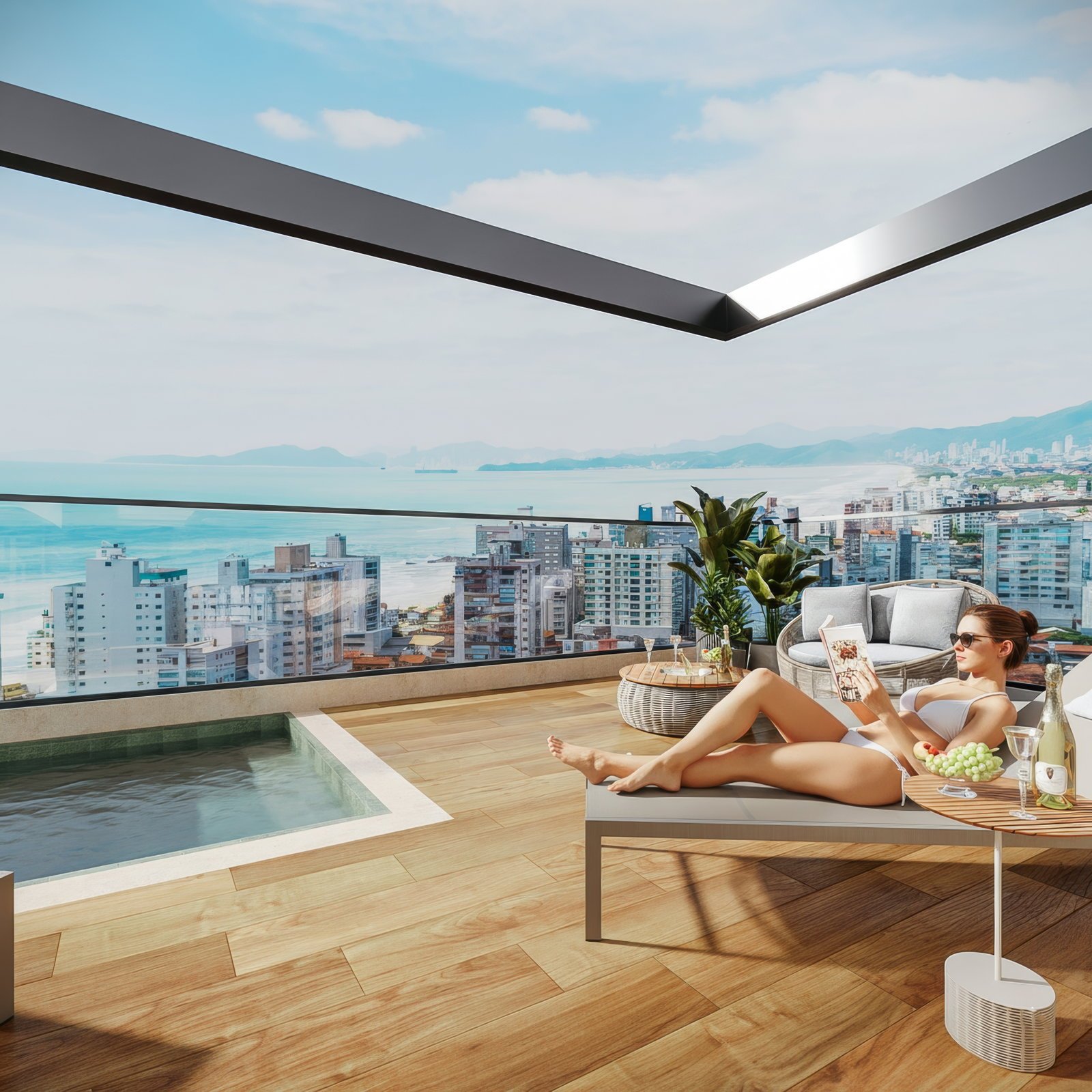 aplat-efc-unique-piscina-01 Apartamento no Unique Smart Home em Navegantes (SC) | EFC