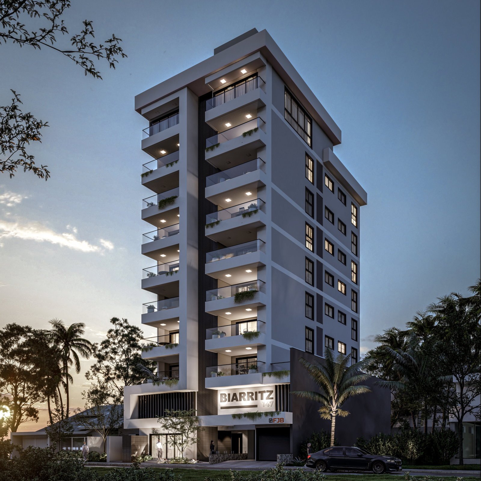 aplat-fjb-biarritz-fachada-02 Apartamento no Biarritz 147 em Navegantes (SC) | FJB