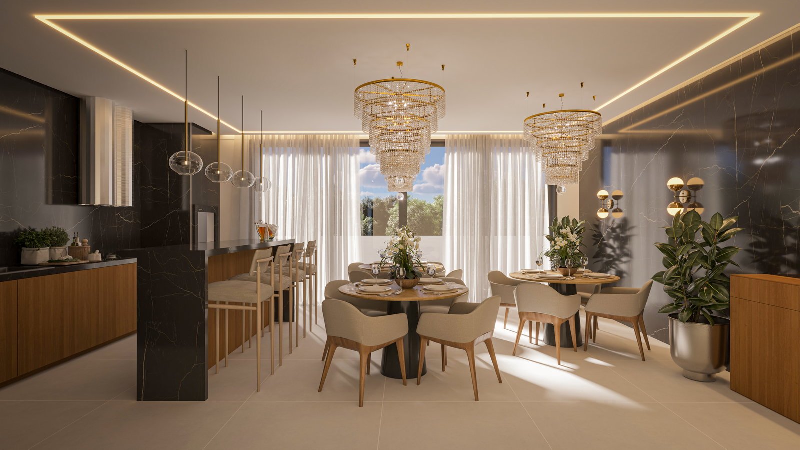 aplat-fx-vicenzza-salao-gourmet-01 Apartamento no Vicenzza Residence em Navegantes (SC) | FX