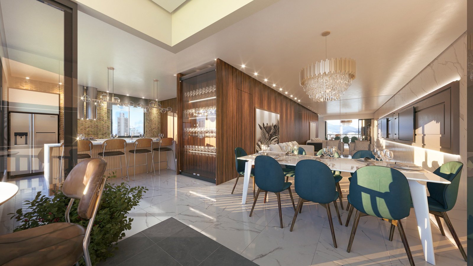 aplat-fx-vivence-living-02 Apartamento no Vivence Premium Residence em Navegantes (SC) | FX
