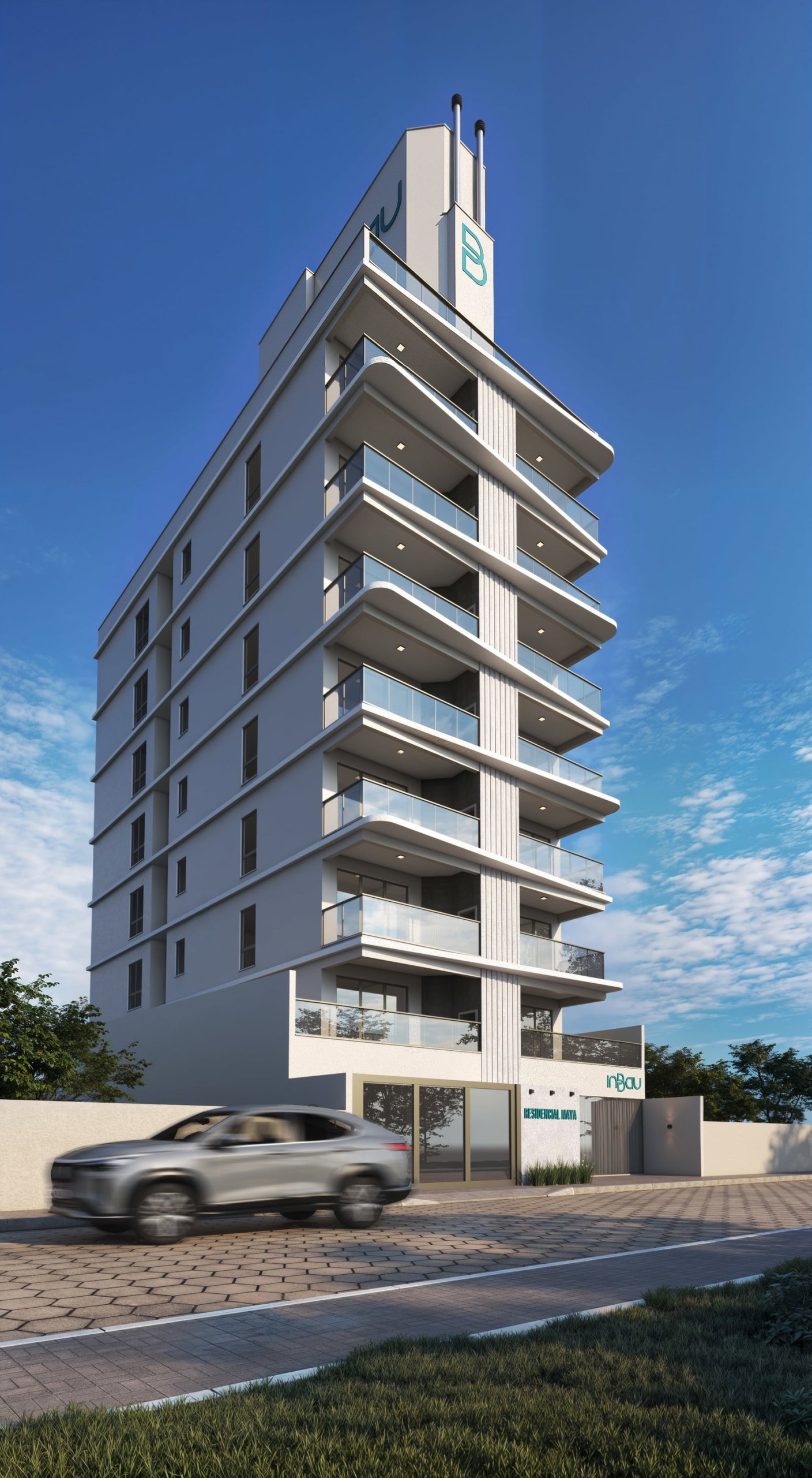 aplat-inbau-maya-fachada-06 Apartamento no Residencial Maya em Navegantes (SC) | INBAU