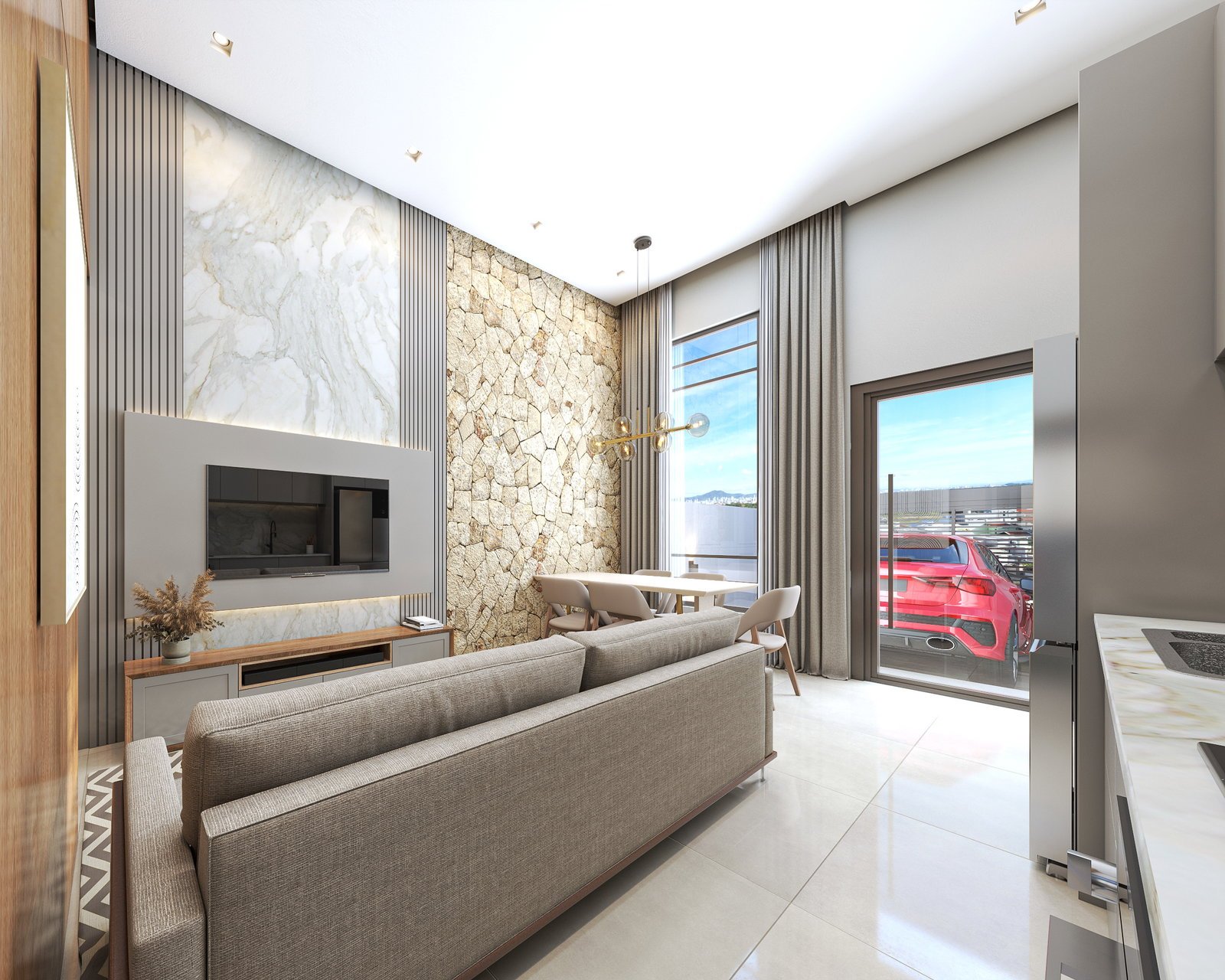 aplat-isensee-ilhas-veneza-living-01 Casa no Residencial Ilhas de Veneza em Navegantes | ISENSEE