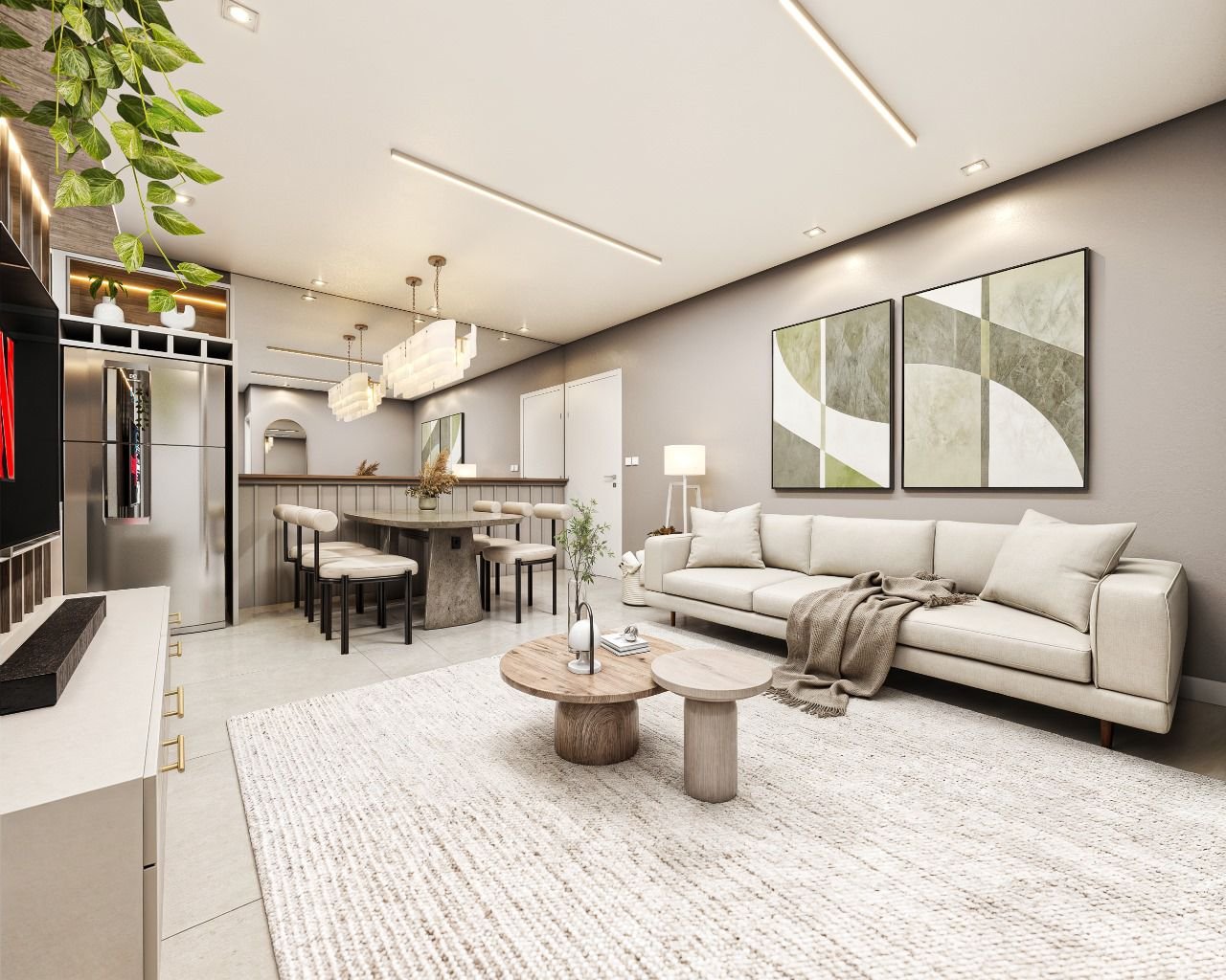 aplat-isensee-revine-lago-living-03 Apartamento no Residencial Revine Lago em Navegantes | ISENSEE
