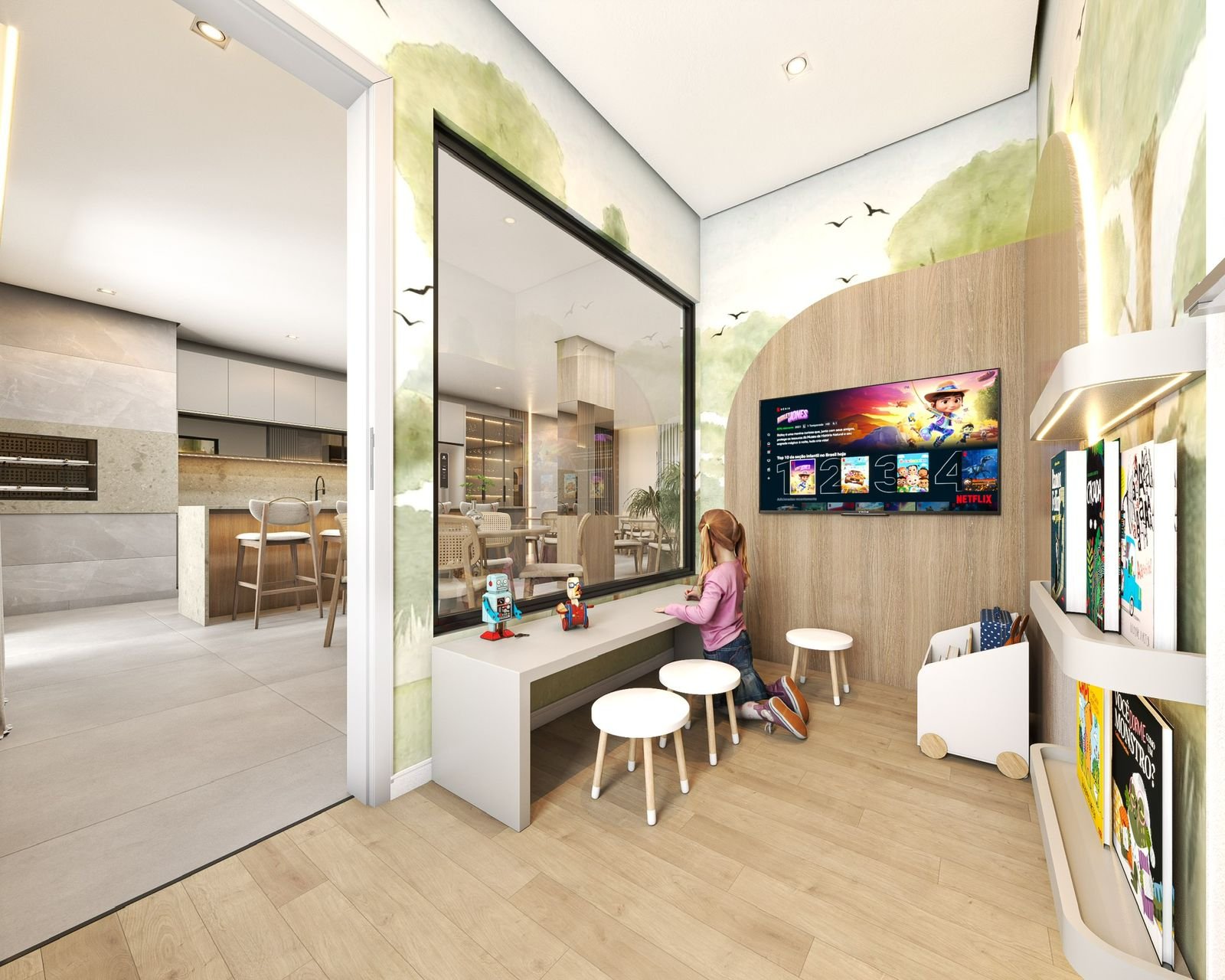 aplat-lofts-costa-de-la-luz-brinquedoteca Apartamento no Costa de La Luz em Navegantes (SC) | LOFS