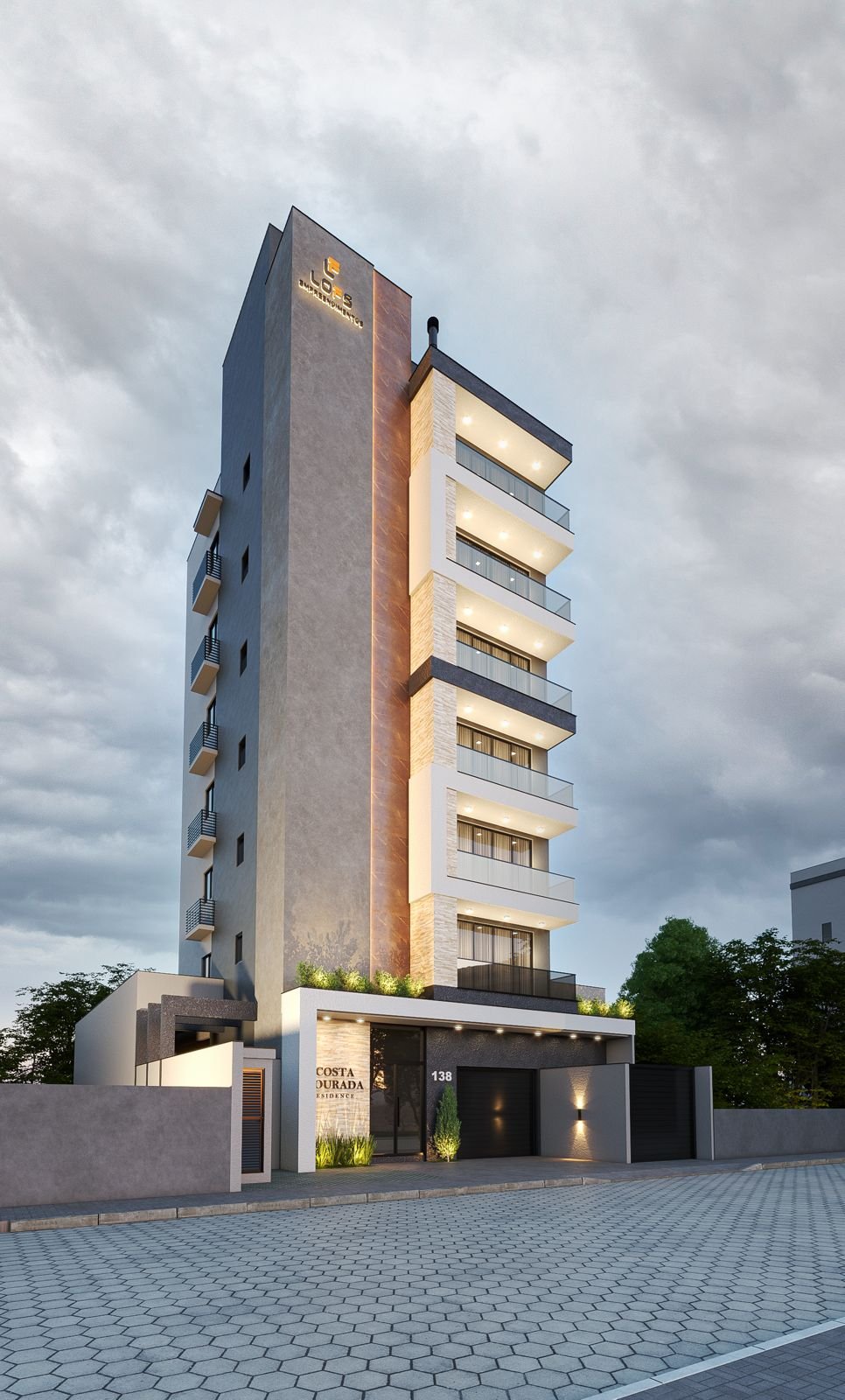 aplat-lofts-costa-dourada-fachada-03 Apartamento no Residencial Costa Dourada em Navegantes (SC) | LOFS