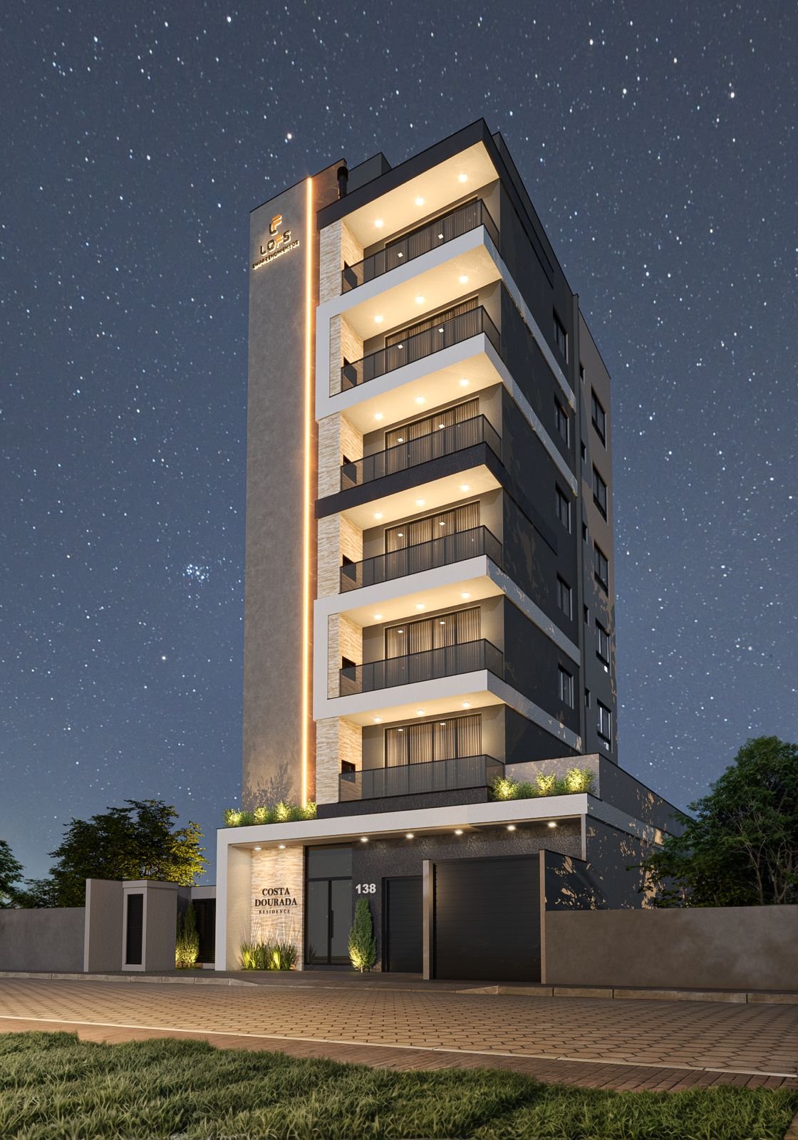 aplat-lofts-costa-dourada-fachada-04 Apartamento no Residencial Costa Dourada em Navegantes (SC) | LOFS