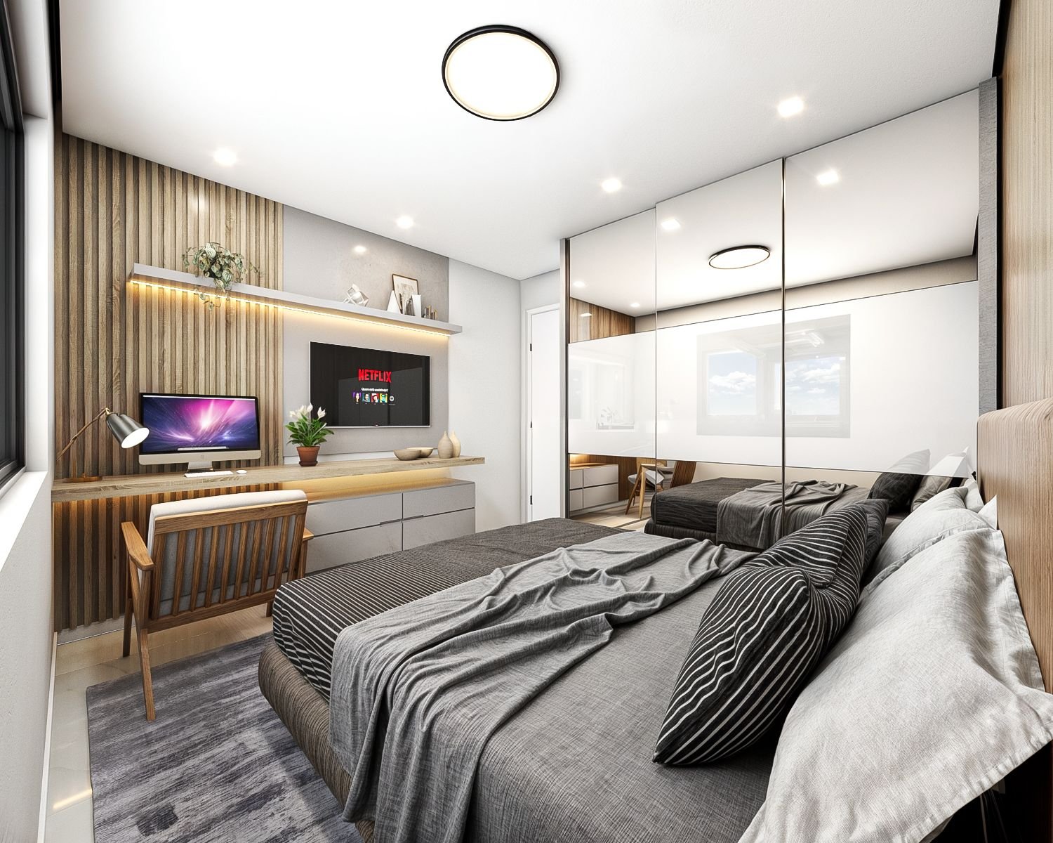 aplat-lofts-costa-dourada-suite-01 Apartamento no Residencial Costa Dourada em Navegantes (SC) | LOFS