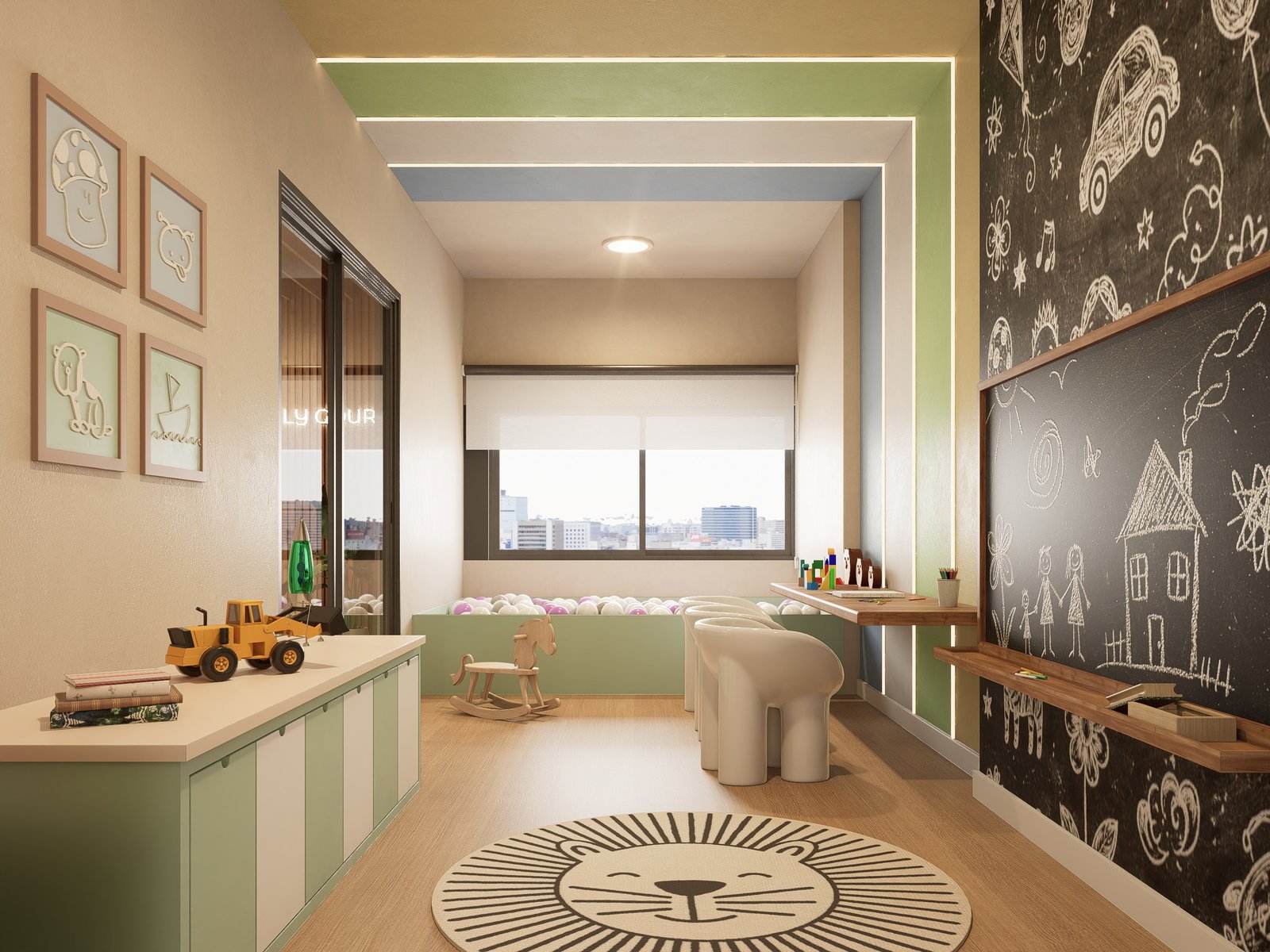 aplat-maga-saint-maxime-brinquedoteca Apartamento no Saint Maxime Residencial em Navegantes (SC) | MAGA