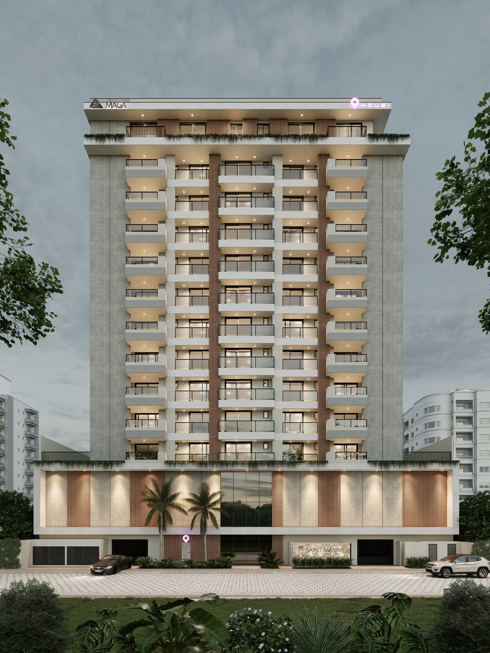 aplat-maga-saint-maxime-fachada-01 Apartamento no Saint Maxime Residencial em Navegantes (SC) | MAGA