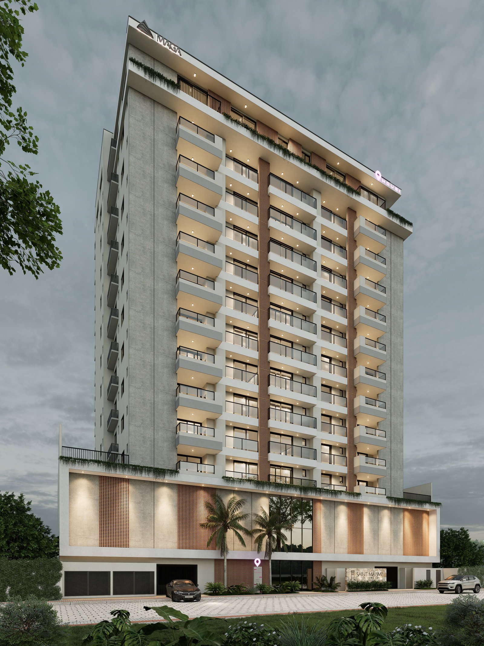aplat-maga-saint-maxime-fachada-02 Apartamento no Saint Maxime Residencial em Navegantes (SC) | MAGA