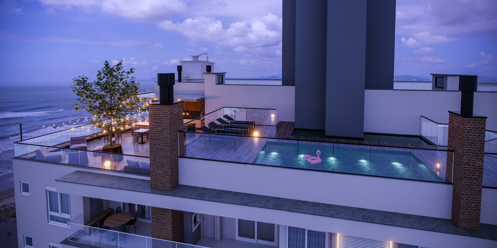 aplat-medeli-paradise-piscina-02 Apartamento no Paradise Residence em Navegantes (SC) | MEDELI