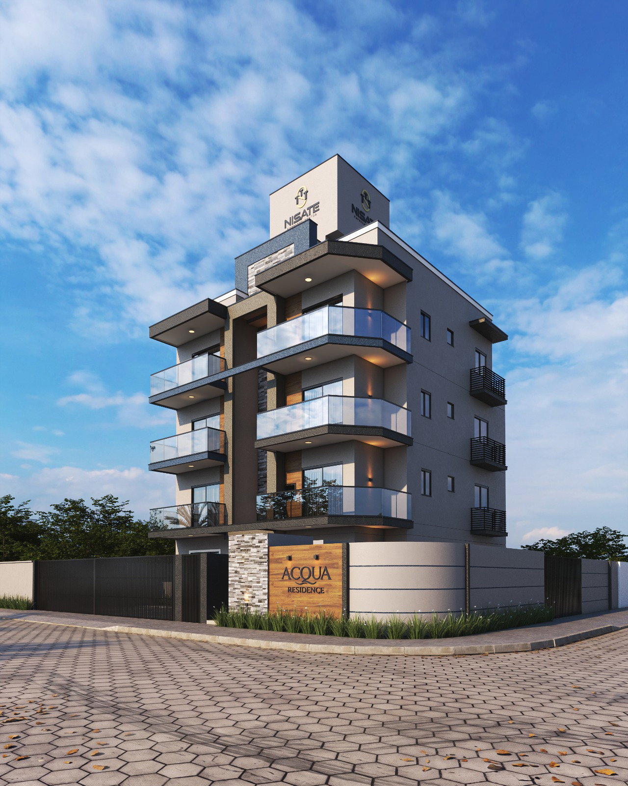 aplat-nisate-acqua-fachada-01 Apartamento no Acqua Residence em Navegantes (SC) | NISATE