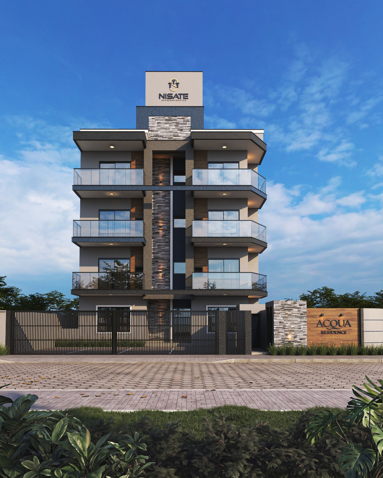 aplat-nisate-acqua-fachada-03 Apartamento no Acqua Residence em Navegantes (SC) | NISATE