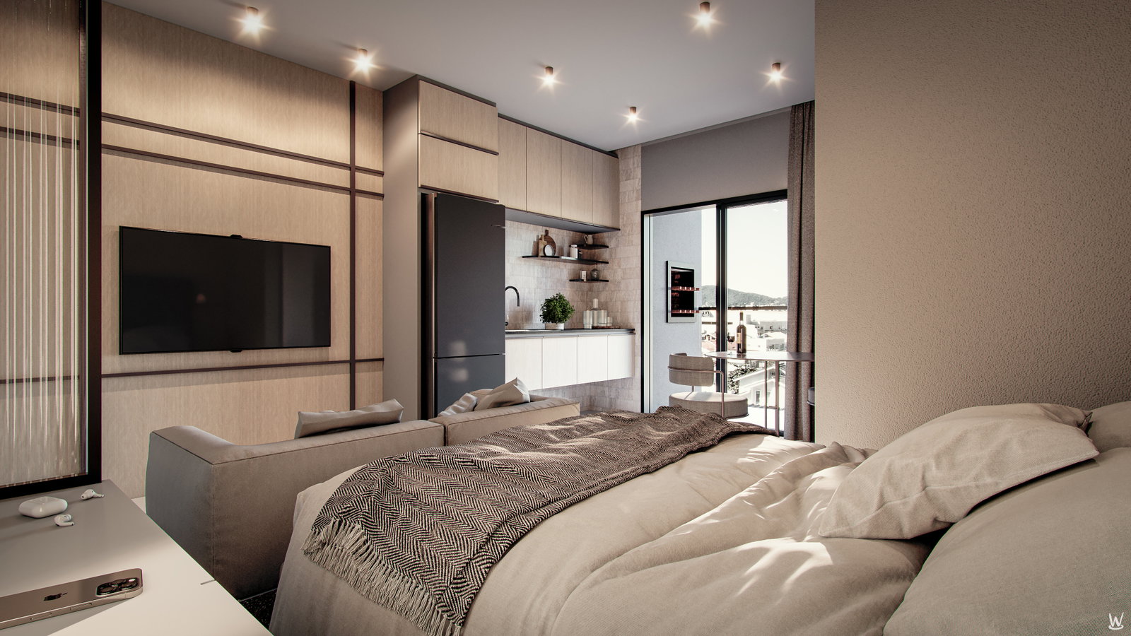 aplat-rjr-americas-suite-02 Apartamento no Residencial Américas em Curitiba (PR) | RJR