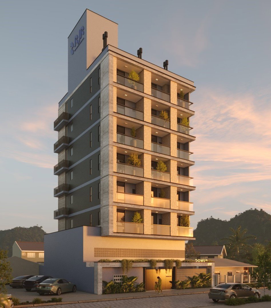 aplat-rjr-domus-fachada-01 Apartamento no Residencial Domus em Navegantes (SC) | RJR