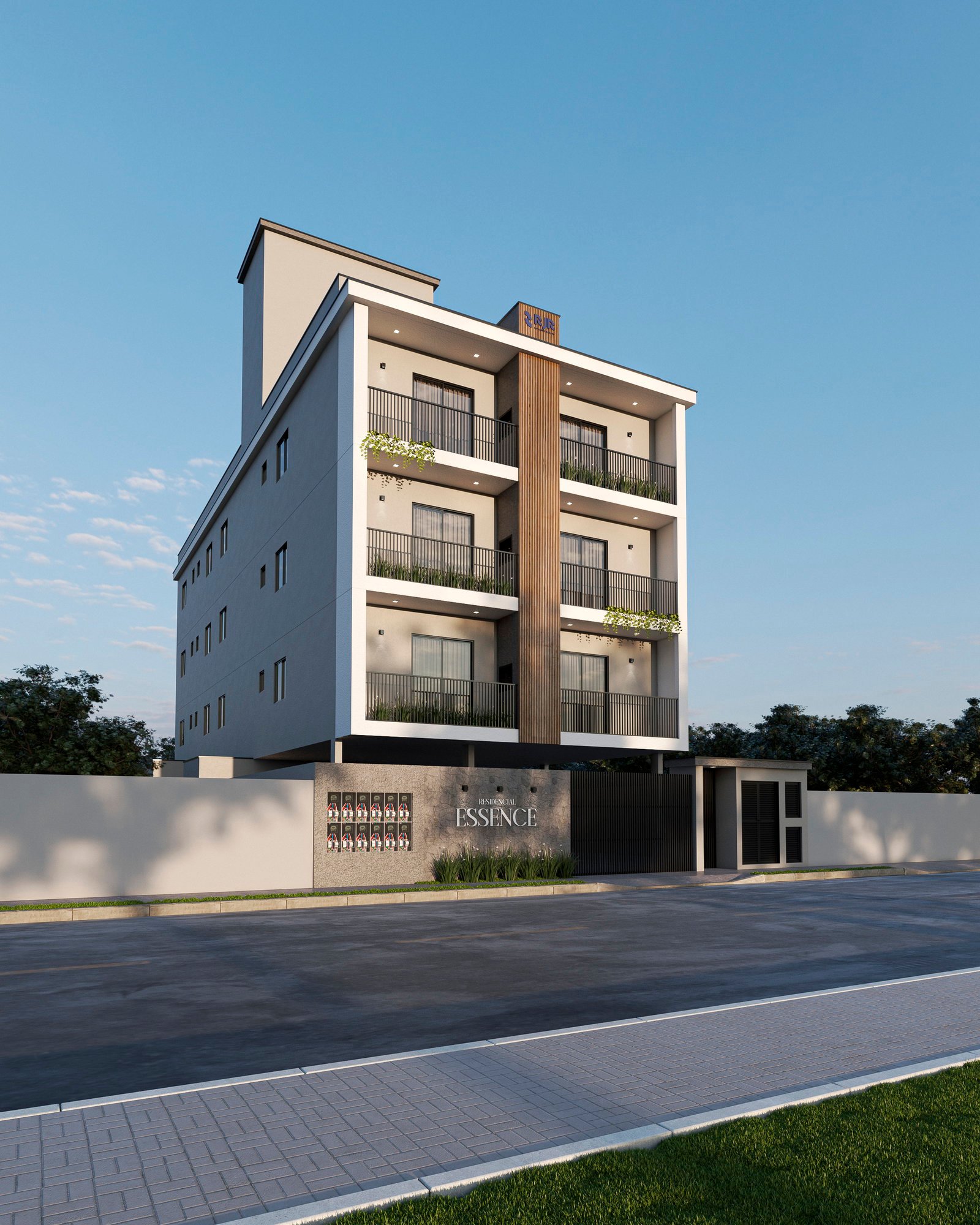 aplat-rjr-essence-fachada-02 Apartamento no Residencial Essence em Navegantes (SC) | RJR