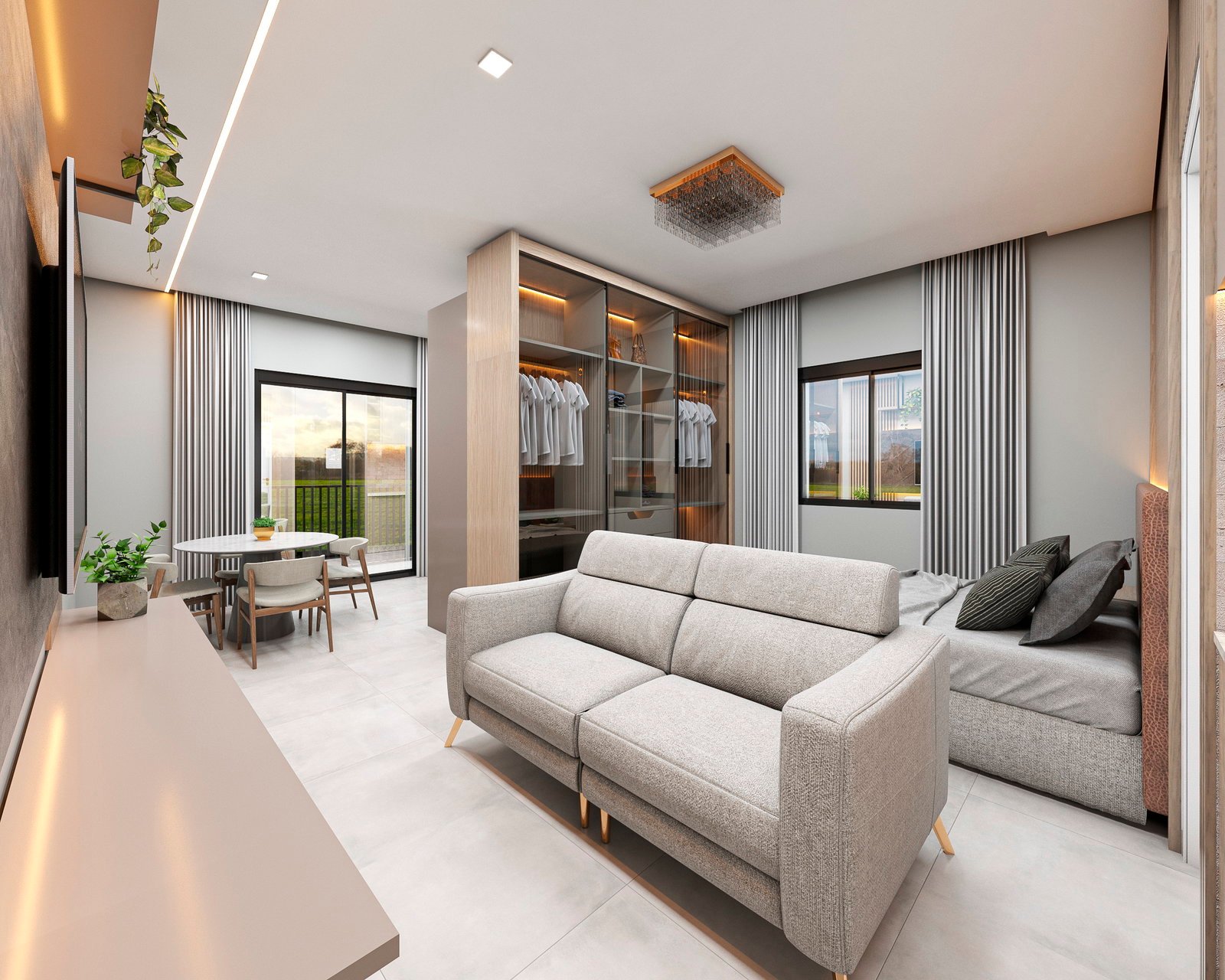 aplat-rjr-essence-living-01 Apartamento no Residencial Essence em Navegantes (SC) | RJR