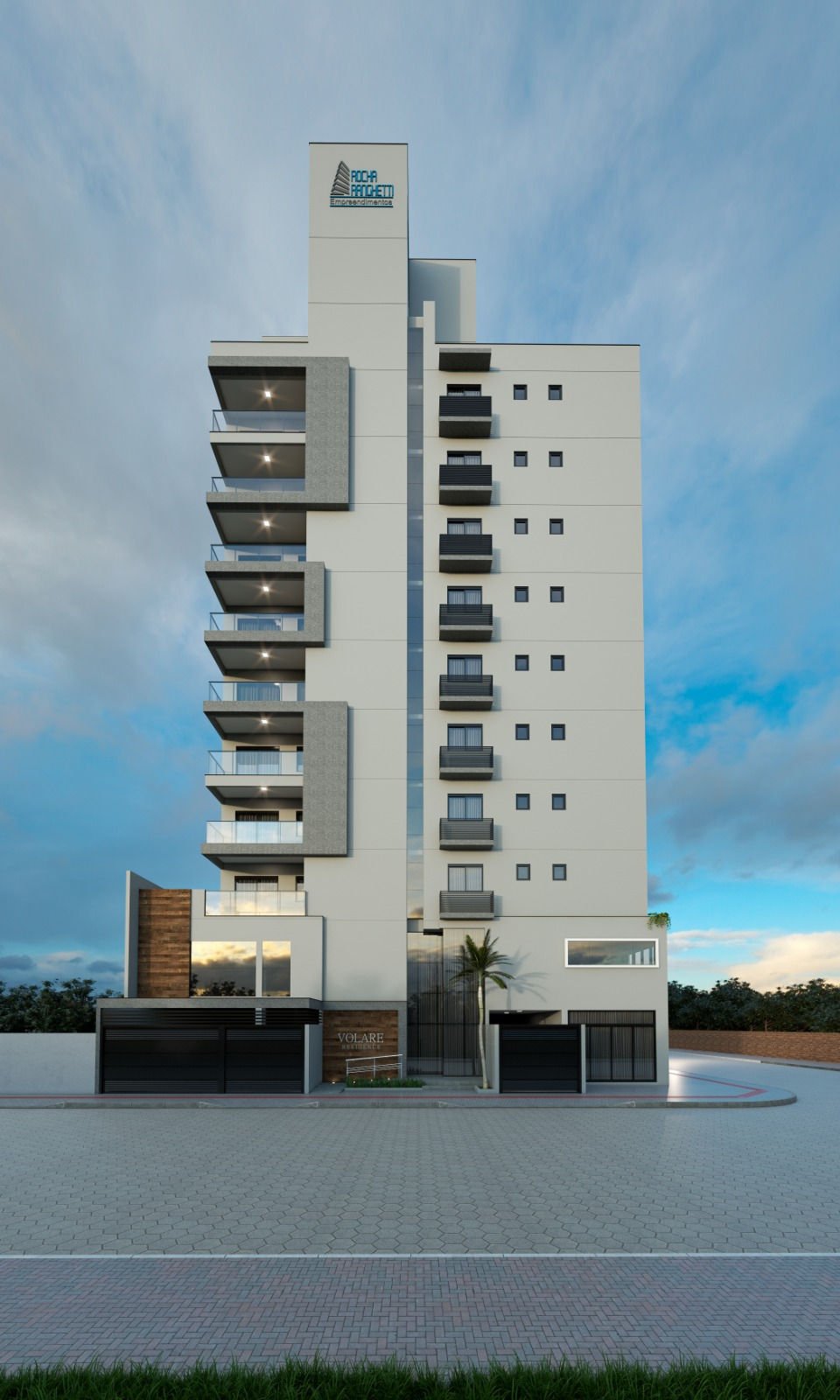 aplat-rocha-ranghetti-volare-fachada-01 Apartamento no Volare em Navegantes (SC) | ROCHA RANGHETTI