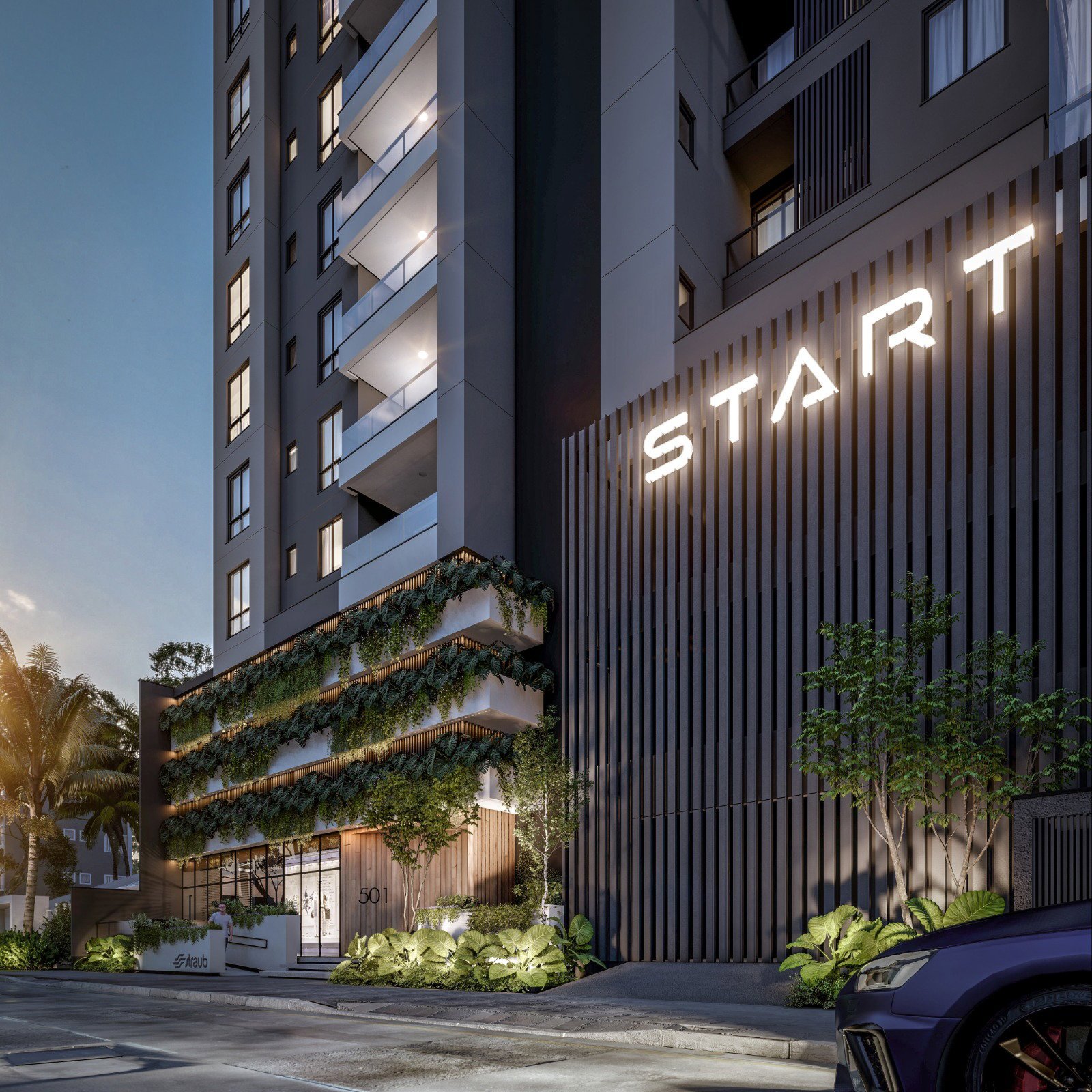 aplat-straub-start-fachada-02 Apartamento no Start Residence em Navegantes (SC) | STRAUB