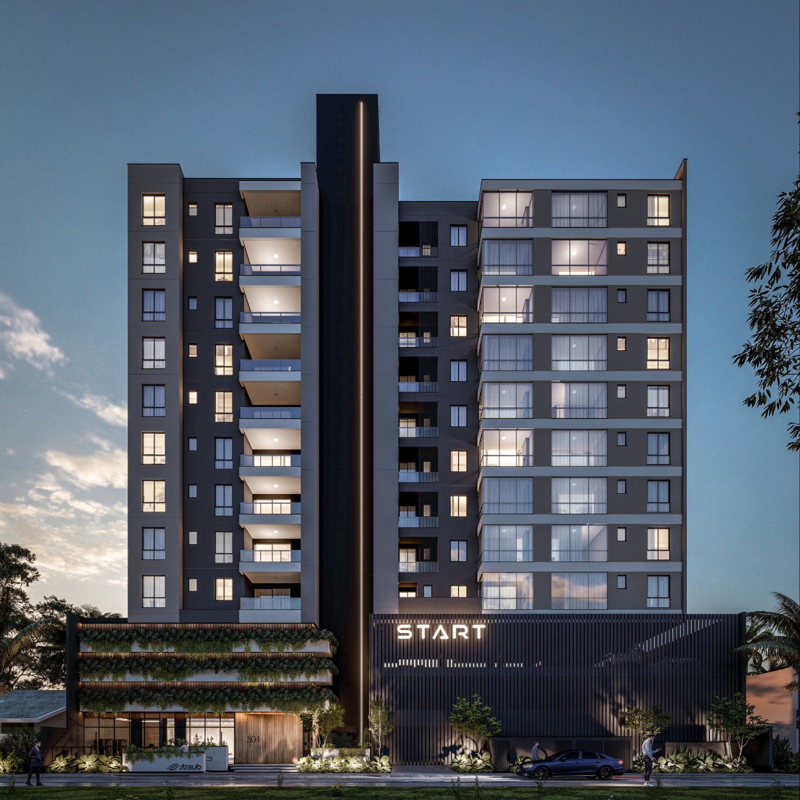 aplat-straub-start-fachada-03 Apartamento no Start Residence em Navegantes (SC) | STRAUB