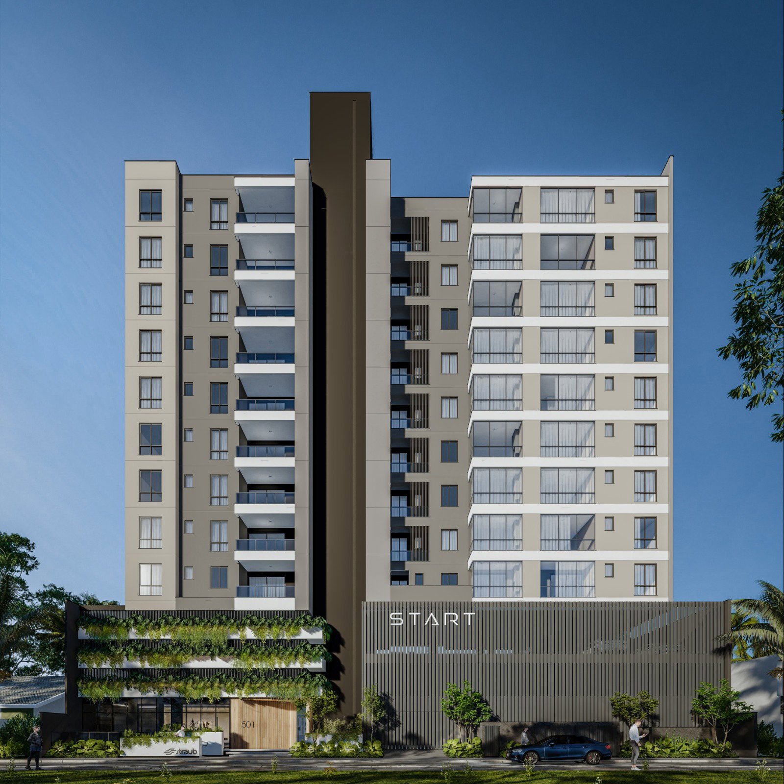 aplat-straub-start-fachada-05 Apartamento no Start Residence em Navegantes (SC) | STRAUB